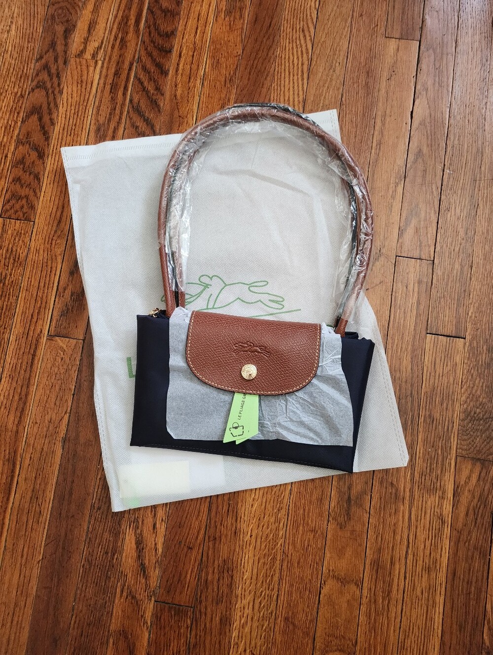 Longchamp Navy Blue MEDIUM tote Bag NWT - Picture 9 of 10